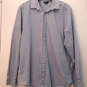 Light blue checkered dress shirt